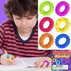 12er Set Sensorische Ringe für Teenager und Erwachsene Stressabbau Massagegerät Linderung Fidget Spielzeug Akupressur Stachelig zur Unterhaltung Spiel Sicher Kinderfreundlich Spaß