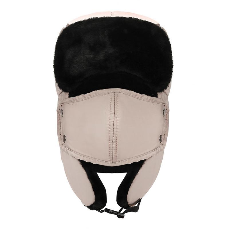 Unisex Winter Earflap Warm Russian Face Mask Ski Cap Outdoor Aviator Trapper Hat