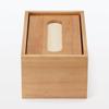 MUJI Wooden Tissue Box, Inner Dimensions: Width 205 x Depth 11 x Height 85cm, for Soft Pack