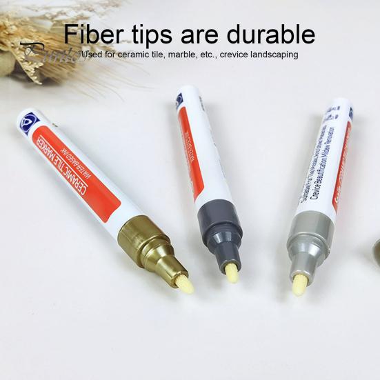 Grout Marker Portable Tile Waterproof Odorless Quick Dry Solid Color Pen Wall Seam Bathroom Supplies Repair