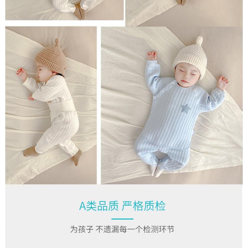 Baby Cotton Underwear Set High Waist Belly Protection Warm Winter Infant Split Pajamas