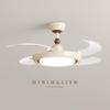 Invisible Ceiling Fan Light - Retro Chinese Style, Full Spectrum for Living Room, Bedroom, or Restaurant.