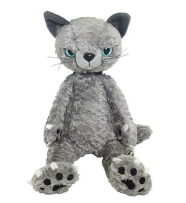 Instituto de Design Naito Brinquedo de Pelúcia Scratch 28cm Cinza (SENHORA) Gato, Alto, M-NSCRAMSG