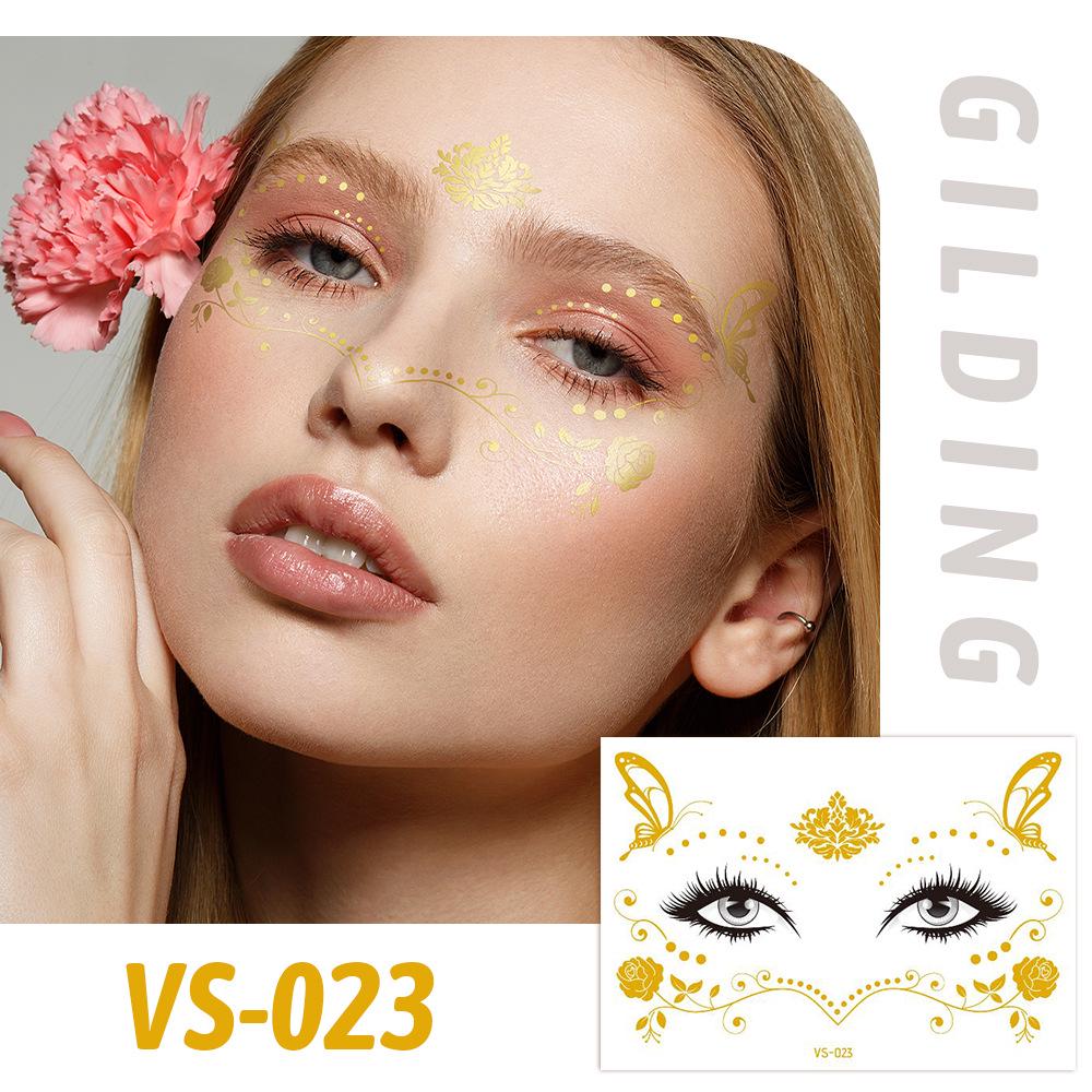 Trendy European Music Festival Waterproof Face Tattoos & Freckle Stickers