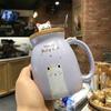 High Looking Cute Cat Mug Water Cup Creative Ceramic Spoon Office Home Use Men and Women Drinking Water Cup