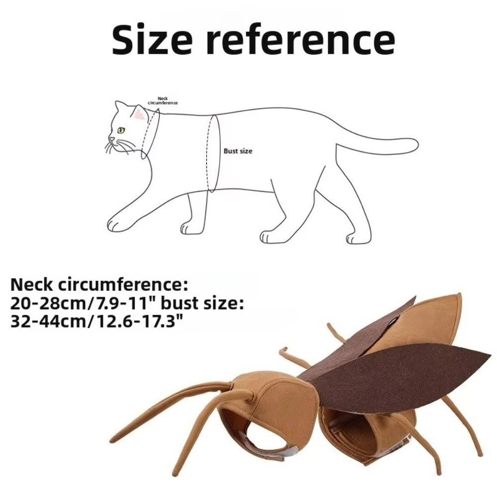Realistic Pet Cockroach Cosplay Costume with Wing Costume Pranks Outfit  Halloween