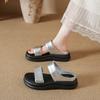 Platform Slippers Women's Summer Outer Wear 2025 New High-end Shit-stepping Fashion Non-slip One-word Sandals Casual Sandals
