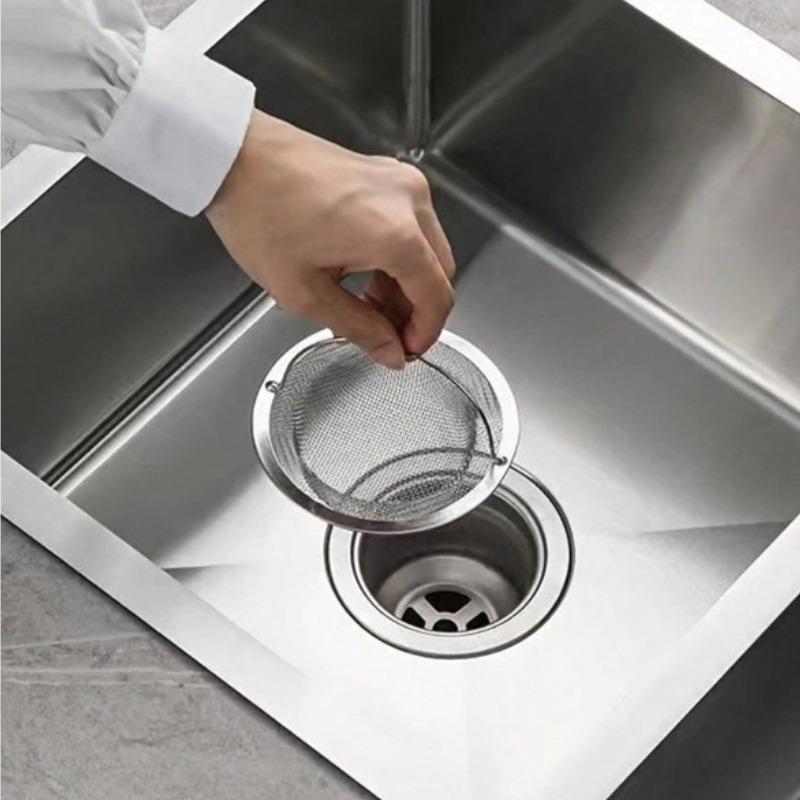 Universal Kitchen Sink Strainer Mesh Filter - Anti-Clog Drain Screen for Vegetable Washing Basin, Food Waste Debris Catcher