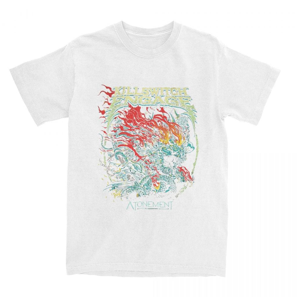 Killswitchs Engages T-Shirt American Rock Music Band T Shirts Short Sleeve Tops Summer Pure Cotton O Neck Plus Size 5XL Top Tees