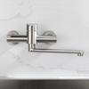 Kitchen Faucet Mixers Wall Mounted 304 Stainless Steel Mixer Tap Sink Faucet Hot Cold Water Mixer Mop Pool Tap Basin Faucet