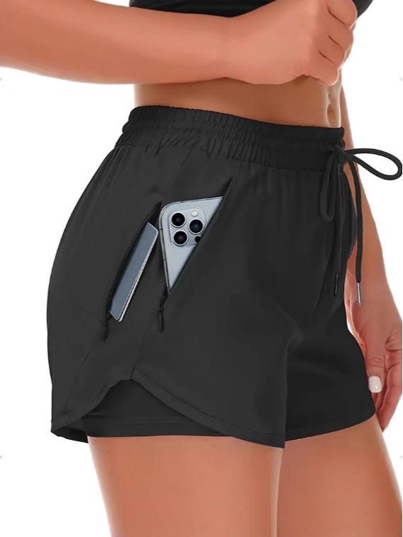 Women's 5-Inch Quick-Drying Lightweight Running Shorts with Zipper