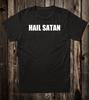 Goth T Shirt 100% Cotton HAIL SATAN Satanic Devil Occult Gothic