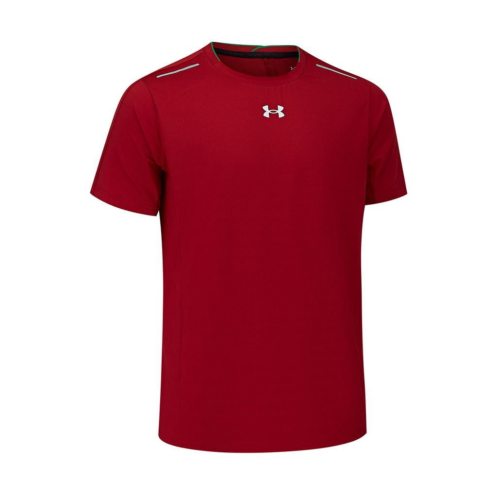 Under Armour Sports Jersey Running Workout Daily Casual Short Sleeve T-Shirt Unisex Tops Deep-Red 22500509-610