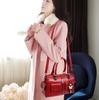 SCIONE Fashion Women's Handbags Pure Color Steel Clip Women's Bags Large Capacity Bags