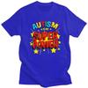 Mens Autism Is My Superpower T Shirts Round Neck Pure Cotton Short Sleeve Awareness Quotes TShirt Casual Loose Fit Clothes