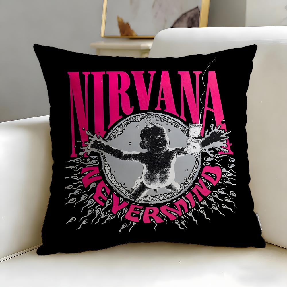classic band Ramones Cushion Cover Soft & Easy-Wash Pillow Case – Versatile for Couch, Bed, Travel and Office