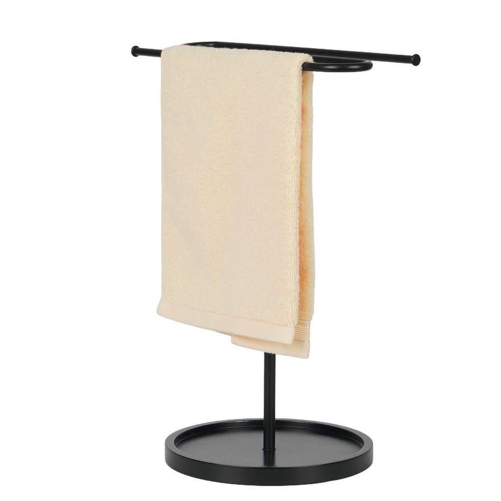 Hand Towel Stand for Bathroom S Shape Towel Holder Stand Holds 2 Towels Metal Standing Countertop Towel Stand for Bathroom