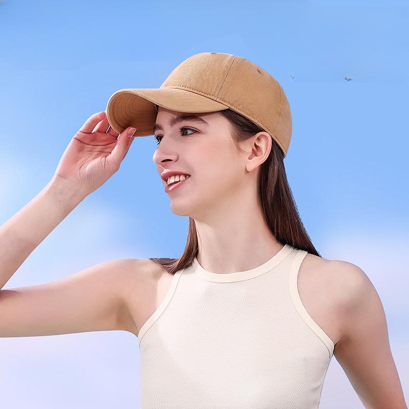 Pure Cotton High-quality Soft Top Baseball Cap Sun Protection Sun Hat Can Be Embroidered with The Same Baseball Cap