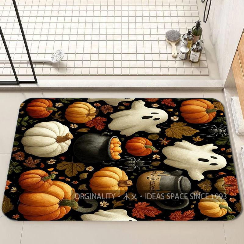Cute Halloween Pattern Mat Living Room Decoration Home Sofa Non-Slip Carpet Study Bedroom Tatami Children'S Soft Floor Mat