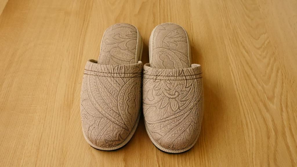 Set of 4 Guest Paisley Felt Outer 27cm Chausse' Slippers, Design, Sole, Year-Round Use, 7a33-4, Dimensions