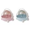 Cute Baby Cradle Shape Doll Baby Bed Lidded Dust-proof Dolls Accessories Storage Container Multifunctional for Labubu