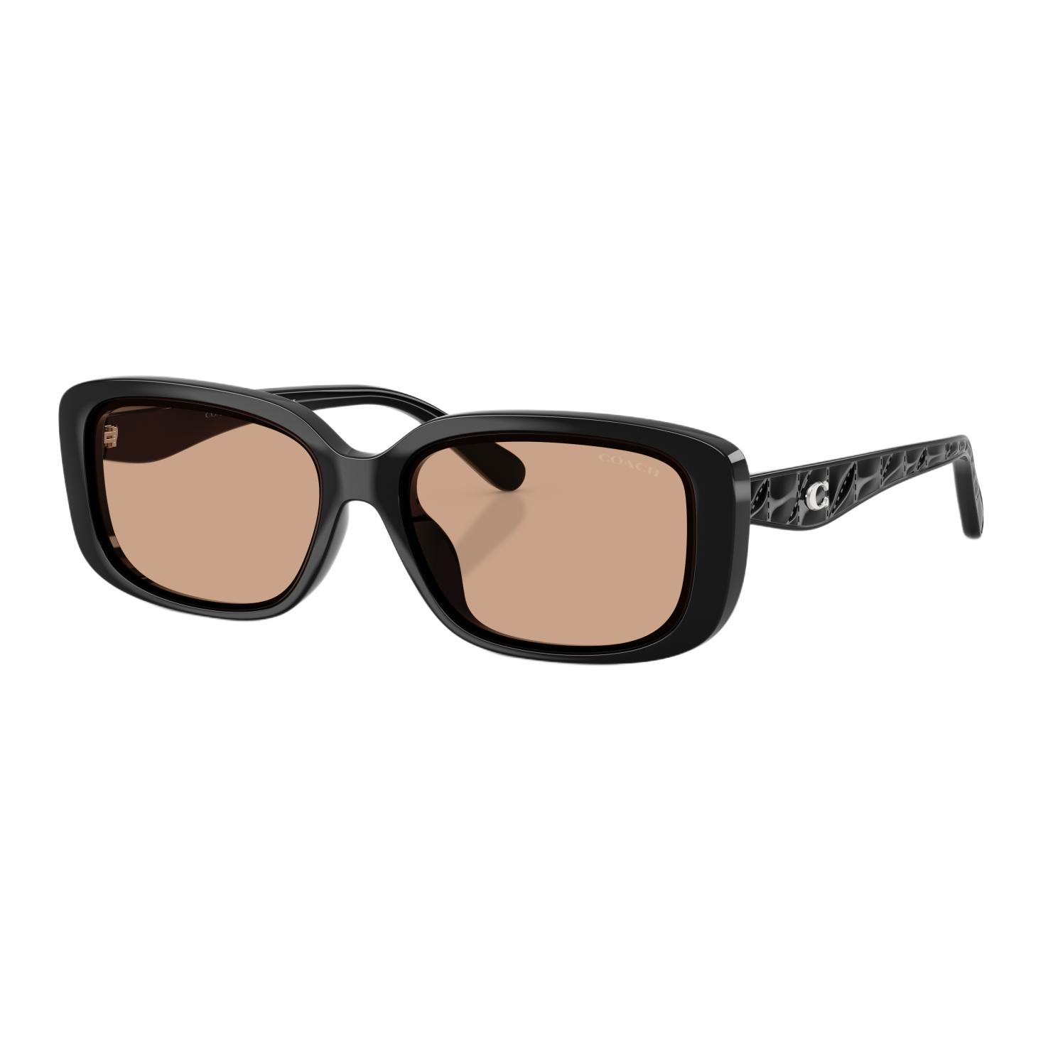 Coach C Logo Square Sunglasses Unisex sunglasses Black 0HC8444D-50023G 57,Black