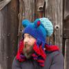 Adult Halloween Crochet Octopus Headgear - Funny Wool Yarn Hat
