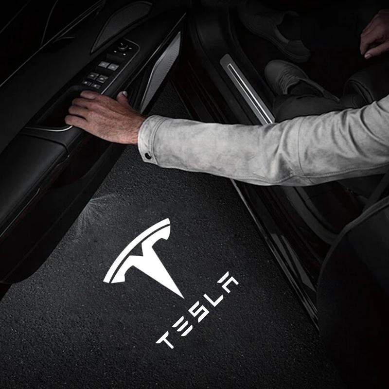 

2Pcs LED Car Door Projector Car Welcome Light For Tesla Model 3 Model Y Model S Model X Tesla Decorative accessories 2PCS