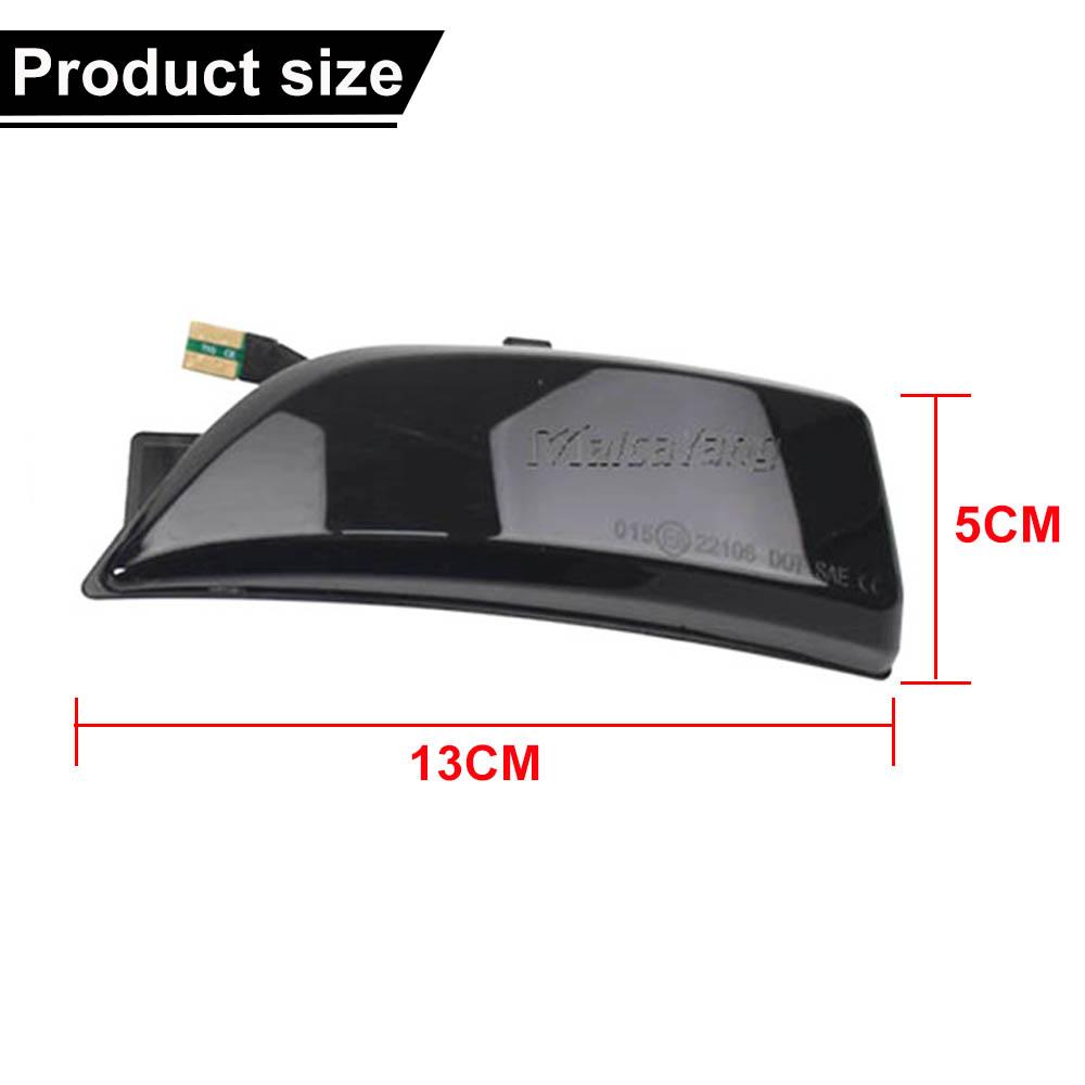 LED Dynamic Turn Signal Side Mirror Blinker Indicator Light for Ford Everest 2015-2019 Ranger T6 Raptor Wildtrak