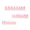 Summer Color Block Floral Nail Art - Wearable & Detachable French Nail Tips, European & American Style, Hot Selling.