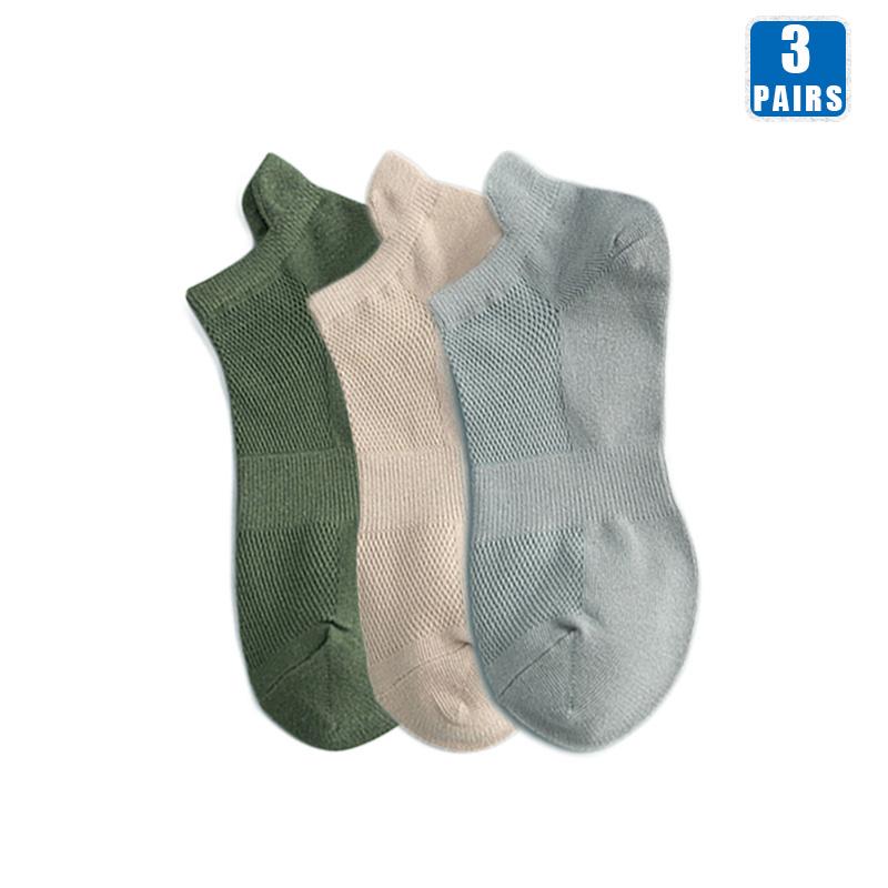 3 Pairs Cotton Socks For Women Men Short Crew Ankle High Quality Breathable Summer Casual Fashion Low-Cut Female Sock