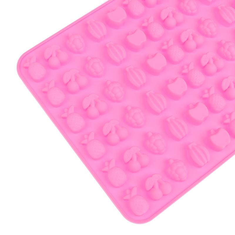 66 отверстий Ананасовая конфета помадка силиконовая форма мини шоколадный кубик льда фруктовая антипригарная мягкая желейная форма ONESIZE