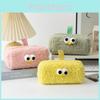 Large Capacity Plush Pen Bag For Kids Soft Fabric Organizer For Student Stationery