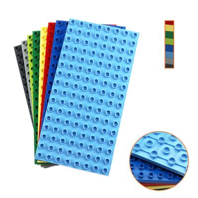 Good Quality Big Size Plate 8x16 128 Dots MOC Building Blocks Two Sided Baseplate Compatible with  Duplo Bricks