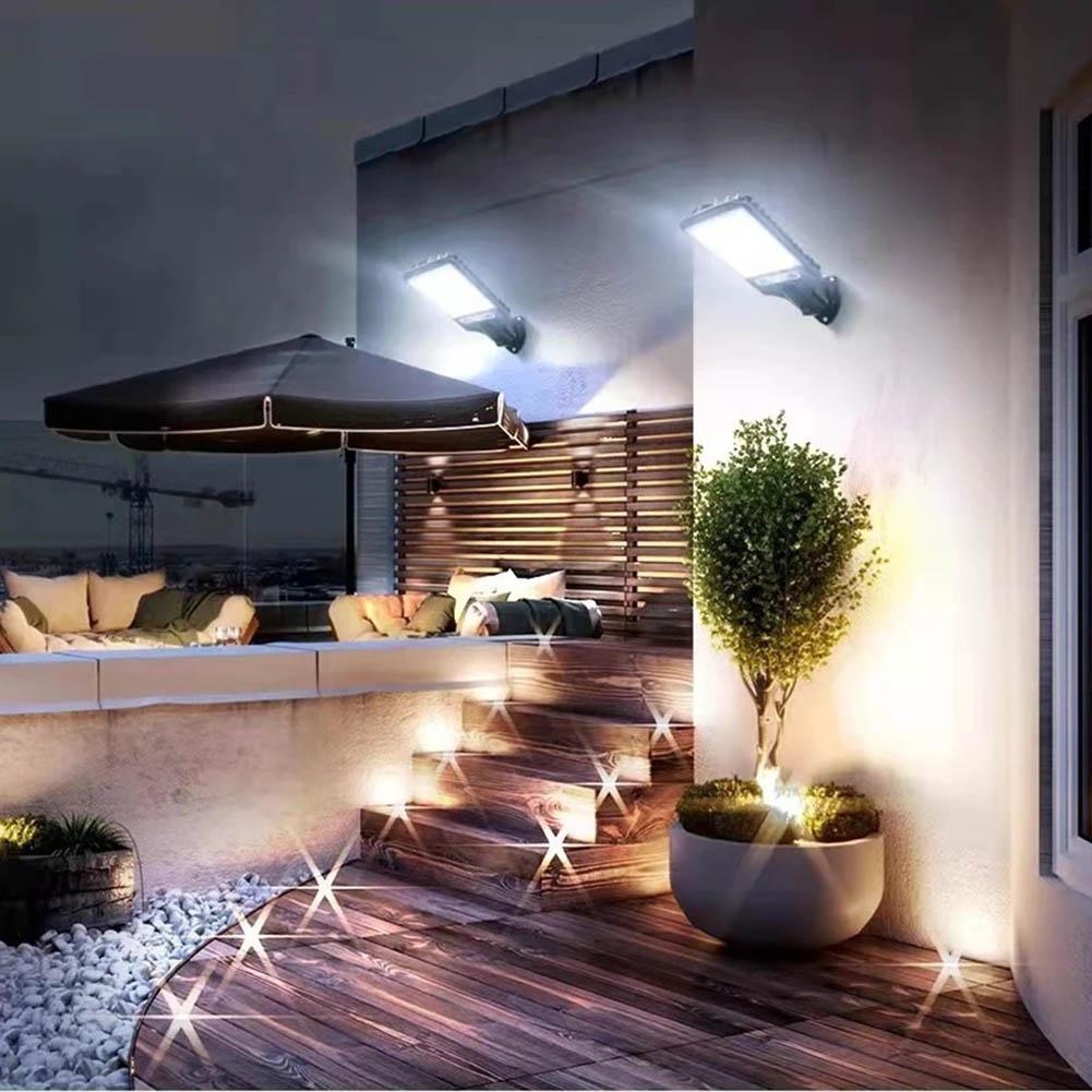 Motion Sensor Street Light with Remote Control Outdoor Motion Sensor Solar Garden Light IP65 Waterproof for Garden Patio Porch