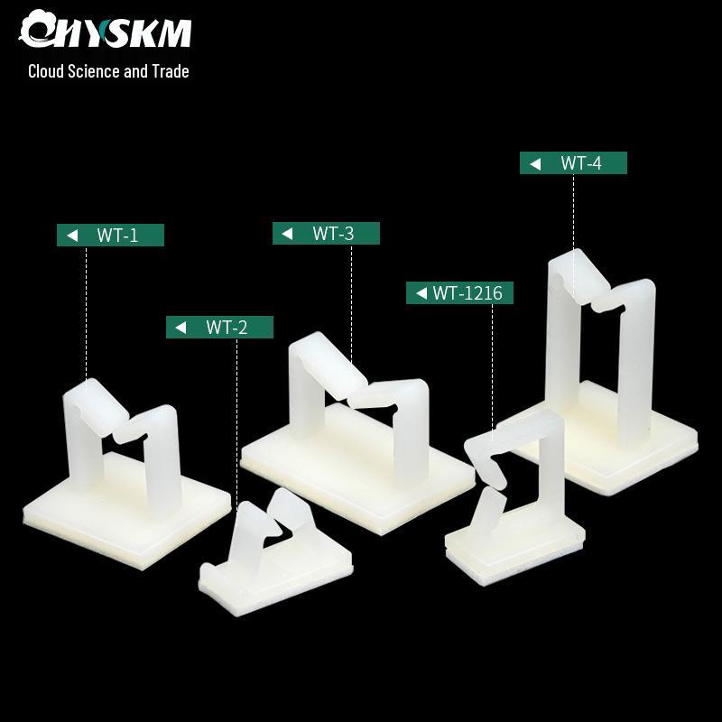 Vertical Cable Clip Adhesive Wire Fixing Base WT-2 Series