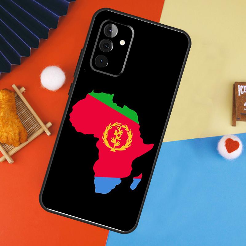 Eritrean Flag Case For Samsung Galaxy A53 A33 A13 A54 A34 A14 A56 A36 A16 A06 A12 A32 A52 A35 A17 A15 A55