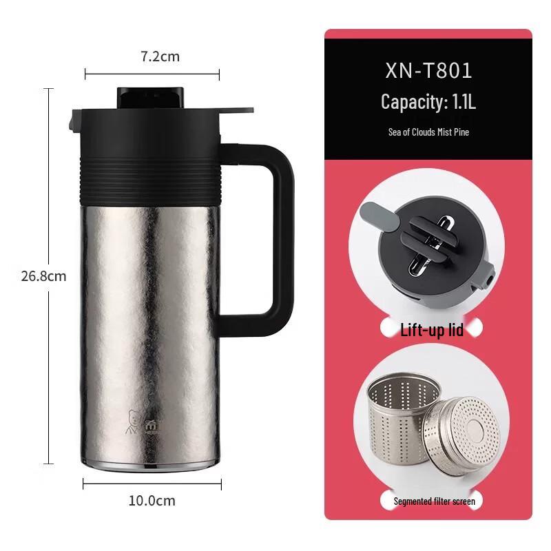 Xinuo XN-T801 Pure Titanium Insulated Teapot with Infuser