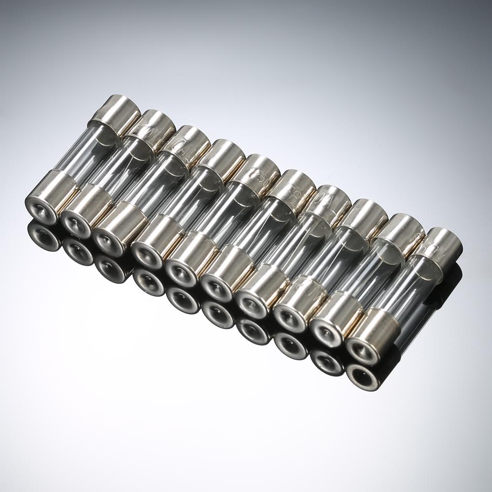 100pcs 5x20mm Fast-blow Glass Tube Fuses Assorted Kit Amp 0.2A 0.5A 1A 2A 3A 5A 8A 10A 15A 20A