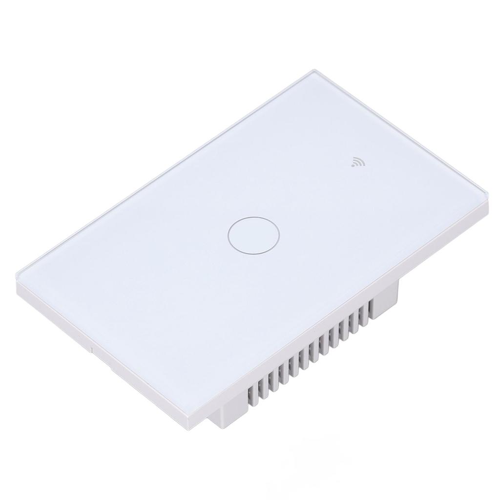 Touch Smart Switch Wall Mounted 10A Tempered Glass Panel Intelligent WiFi Touch Switch for Home 90‑250V