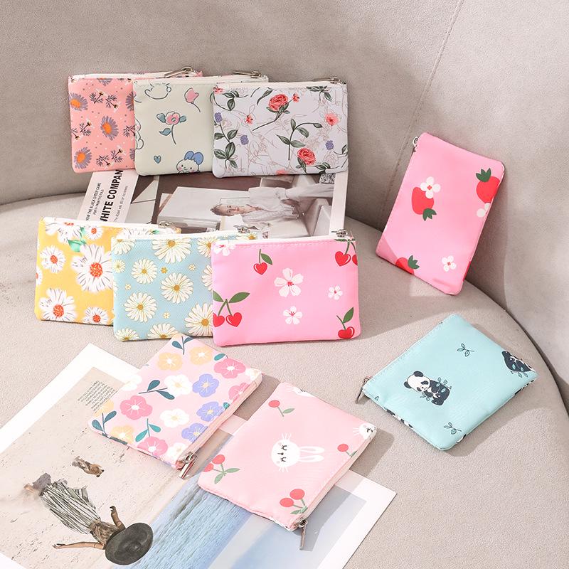 

Floral Cotton Mini Wallet & Coin Holder for Students