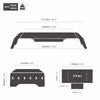 Fenge Monitor Fully Desktop Stand with Keyboard 52cm 25kg Weight G04A1522B Stand, Assembled, Drawer, Storage, Wide, Capacity, Black,