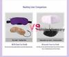 Changzhi USB Heated Leather Eye Mask with Hot/Cold Packs - Cartoon Design, Light Blocking, and Non-stick Makeup Protector