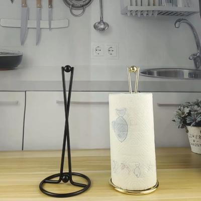 Papierhouder/Strijkijzer Tafelblad Rolhouder/Keuken Eetkamer Woonkamer/Multifunctionele Organizer(Zilverachtig en zwart)