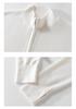 Women's Slim-Fit Pure Wool Cardigan - Half-High Collar Zipper Knitwear for Autumn/Winter