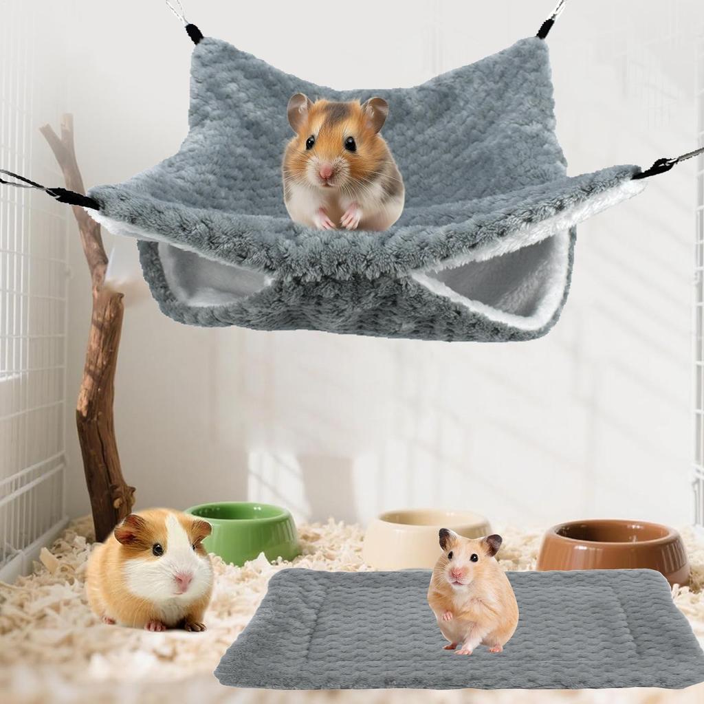 Hamsterbett Plüschnest Höhle Tunnel Kleintier Hängematte Für Gleitbeutler Frettchen Käfig Schlafen Ruhen Verstecken Spielen Klettern