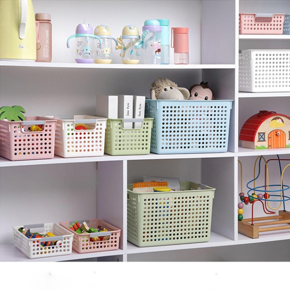 Plastic Desktop Storage Basket Multipurpose Rectangular Storage Basket Storage Basket  Toy Storage