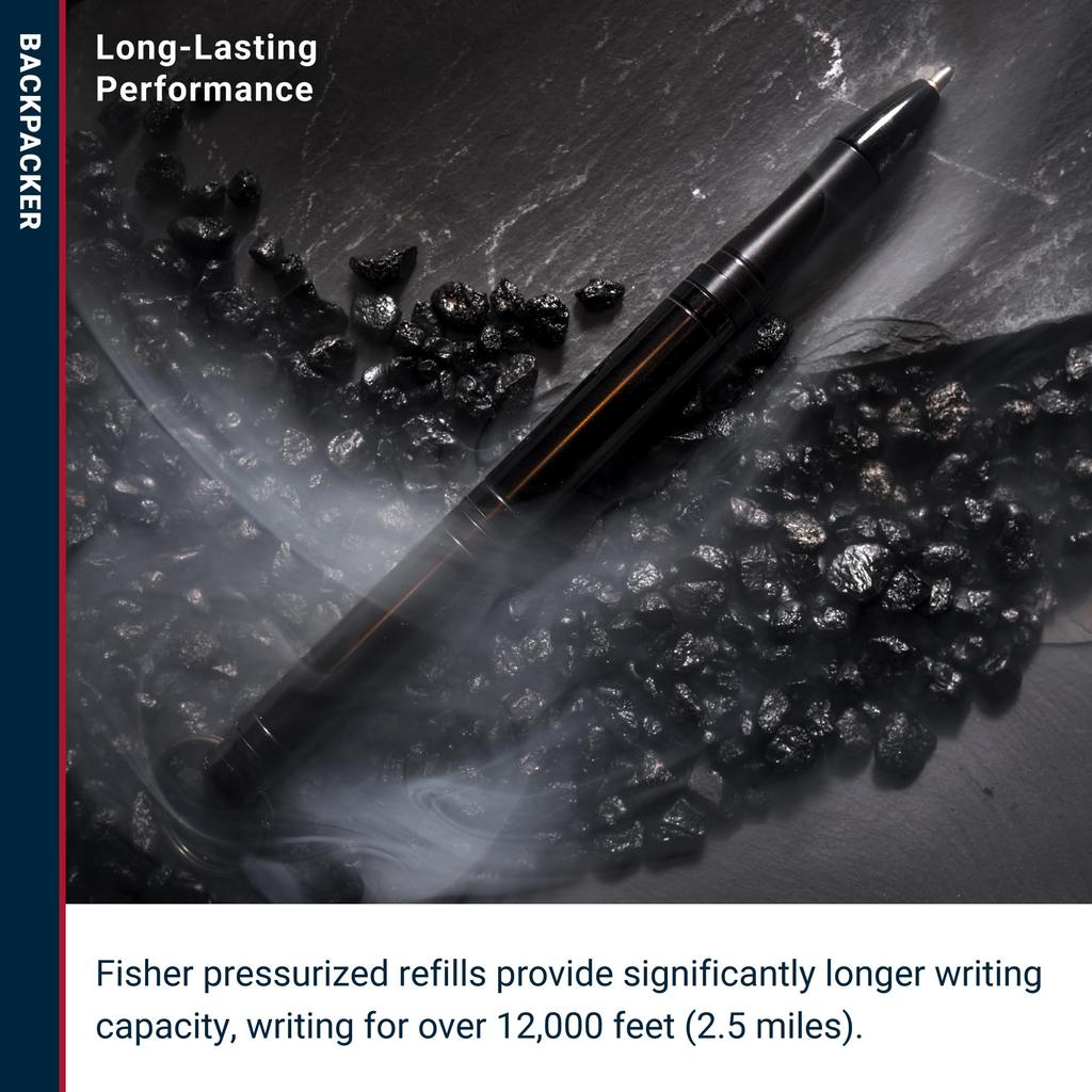 Fisher BACKPACKER Backpacker Ballpoint Black Pen,