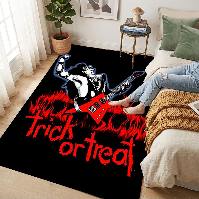 Halloween Rock Living Room Nonslip Area Rug Soft Carpet For Bedroom Game Playroom Sofa Office Home Decor Doormat Christmas Gift C926675