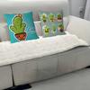 Niedlicher Cartoon Sukkulenten Kissenbezug Kissenbezug Deko Kissenbezug Bedruckter Kissenbezug für Couch